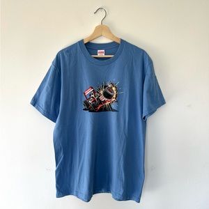 Supreme Crash Tee Dusty Light Royal